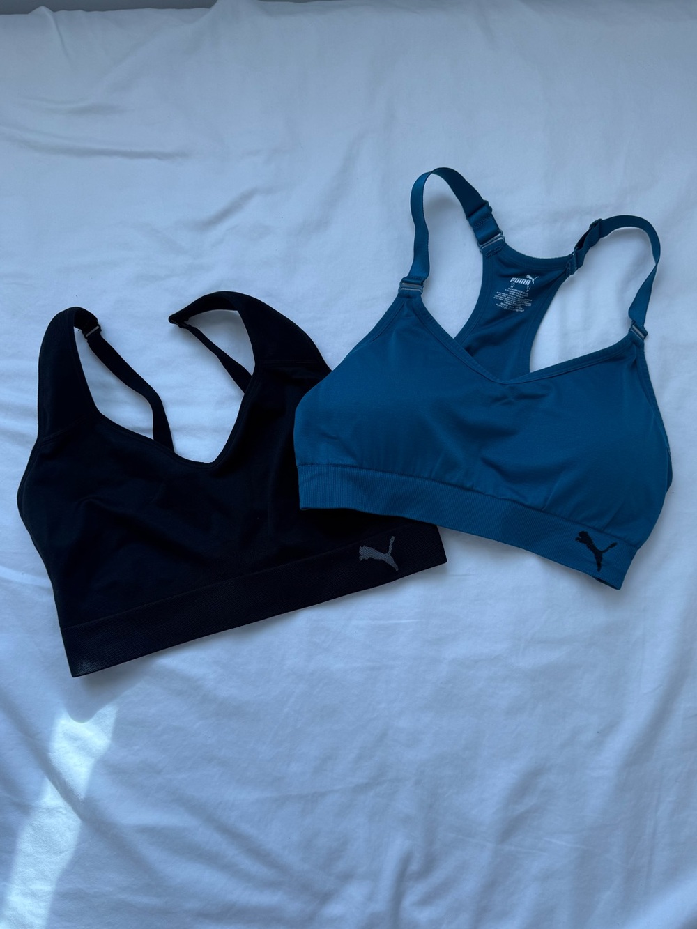 Puma Women's Sports Bra Duo — Black & Teal